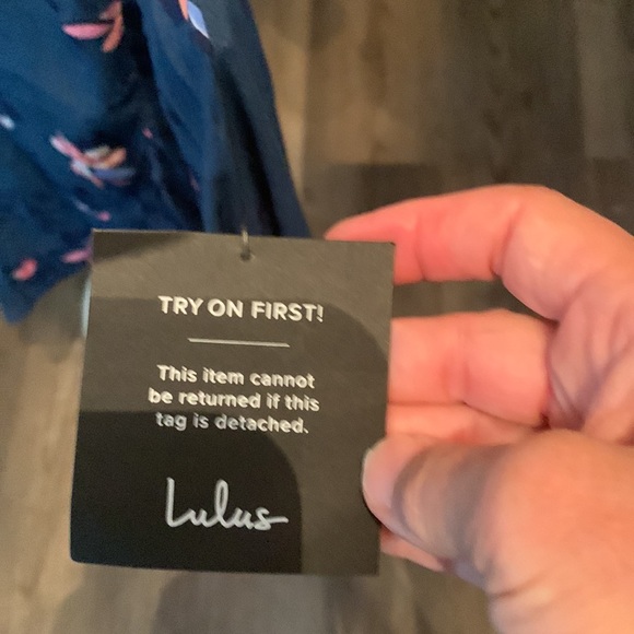 Lulus Dalton teal floral wrap dress. NWT.‎ Retail 70 - Picture 8 of 9